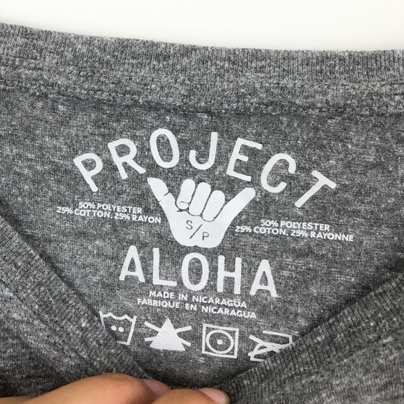 Project Aloha Grey United States Aloha Shirt - Picture 5 of 5